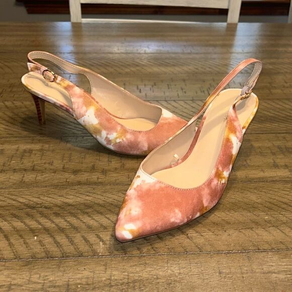 Ann Taylor sling back heels size 8 - Picture 1 of 8